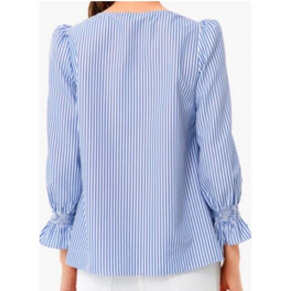 Tuckernuck Pomander Place Striped Mollie Blouse Preppy Nautical Sailor Chic S - Picture 2 of 7